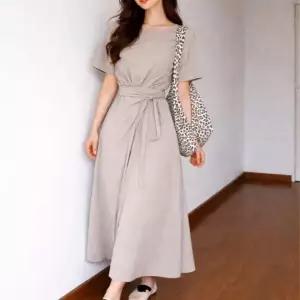 BS 소프트 드레이프 스트랩 롱 원피스 SWC-1006260 데일리룩 데이트룩 하객룩 오피스룩