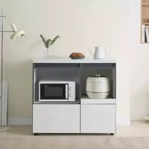 BS FB108 인조대리석 광폭 오픈 렌지대 1color 광폭렌지대 밥솥선반 선반수납장 하부장