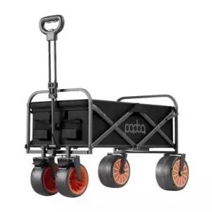 전기 캠핑 웨건 전동휠 트레일러 카트 대형 테이블