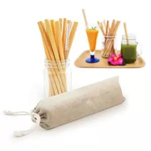 빨대솔 세트 종이빨대 10개 대나무빨대 파우치 yck8+8Xah