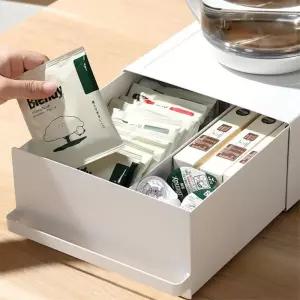 철제서랍 영양제 식탁위정리함 싱크대수납함 주방꾸미기 커피 티백 미니