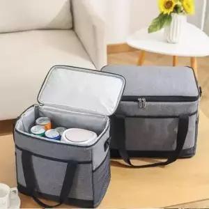 (색상 그레이)보온 보냉백 대용량 피크닉 캠핑 쿨러백 방수 33L 캠핑보냉 가방 바구니 캠핑보온보냉백