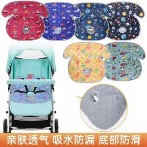 유모차 시트 매트 패드 커버 2025년 가을/겨울 방수 및 미끄럼 방지 카시트 유아용 식탁의자용 세탁기 사용