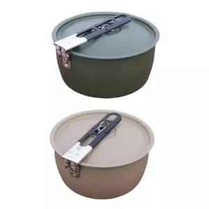 캠핑코펠 캠핑냄비 냄비 탈부착 휴대용 핸들 포트 코펠 캠핑 1P 알루미늄