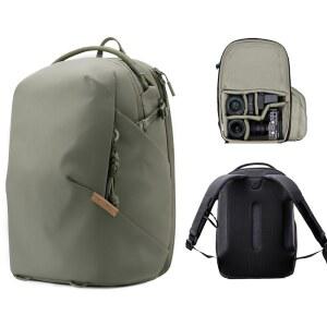 [미국배송] PGYTECH ONEGO LITE 16L 카메라 백팩 방수 DSLR / 미러리스 가방 소니 / 캐논 / 후지필름 드론 백팩 트립포드 마운트 여행 및 14인치 노트북용 주말 사진 팩 (숲)