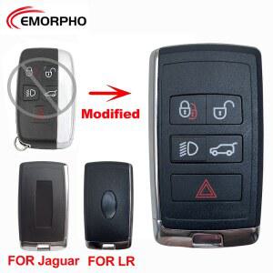 스마트키 EMORPHO 개조된 스마트 자동차 키 쉘 케이스 랜드로버 레인지 스포츠 이보크 재규어 F TYPE XF XK 2011 2014 2018 KOBJTF10A