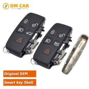 스마트키 랜드로버 레인지로버 스포츠 LR4 이보크 재규어 XFL XE XJ 스마트 키용 키리스 포브 쉘 OEM 커버 교체 5 버튼