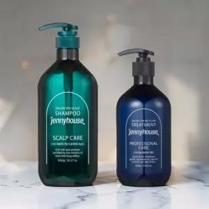 jh 제니하우스 살롱스파 헤어케어 세트 [스칼프 샴푸 1L + 리플로우 트리트먼트 500ml]