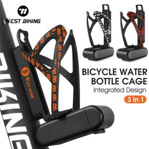 자전거공구통 WEST BIKING 자전거 물병 케이지 타이어 레버 2 개 도구 상자 사이클링 병 거치대 MTB 도로 액세서리