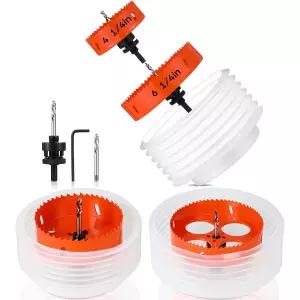 목재 천장 플라스틱 금속 건식 벽체(오렌지)용 먼지통 집진 공사 키트 2개가 포함된 오목한 조명 및 캔