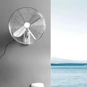 레트로 벽걸이 선풍기 메탈 16인치 디자인 카페 실버 앤틱