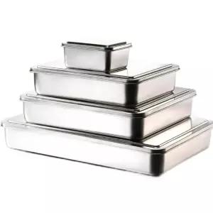 티라미수 틀 몰드 분리형 베이킹 용기 제빵 오븐 스테인리스 파운드 트레이 직사각형