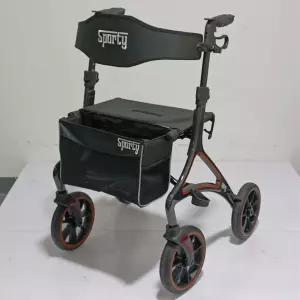 [일반구매] 카본 노인보행보조기 워커 SPORTY 어르신보행기 노인용 접이식유모차 걸음 걷기 보조 의자롤레이터 보행보조차 고령자용