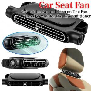 카시트선풍기 앞뒤 좌석 승객용 휴대용 카시트 선풍기 USB 전원 자동차 머리 받침대 냉각 공기 조절 가능한 스트랩 인테리어