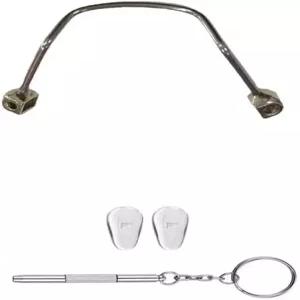 안경 코 패드 팔 교체 금속 조각 홀더 브리지 플러그인 스테인리스 스틸 드라이버 수리 키트 1쌍