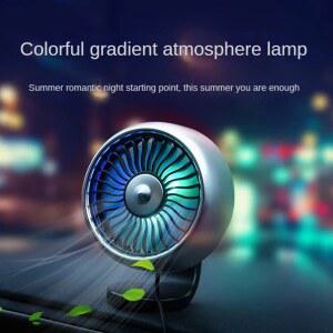 카시트선풍기 휴대용 다목적 자동차 선풍기 LED 조명 USB 충전 액세서리 중앙 제어 무음 미니 확장