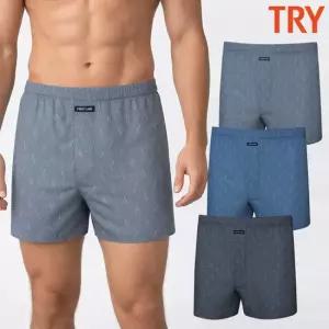 남자트렁크팬티 110 120 플러스 인밴드 박서 순면 사각팬티 3매입 세트