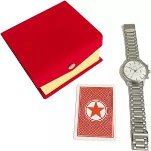 마일스 매직 마술사의 트릭 시청 카드 플레이 카드를 손목시계로 시각적으로 변환 리얼 일루전 스트리트