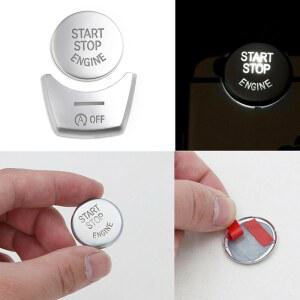 크롬 장비 단추 커버 시동 엔진 푸시 스톱 액세서리 BMW 5 6 7 시리즈 F10 GT F07 2011 2017