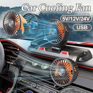 카시트선풍기 저소음 자동차 냉각 공기 선풍기 USB 12V 24V 360 도 회전 가정 사무실
