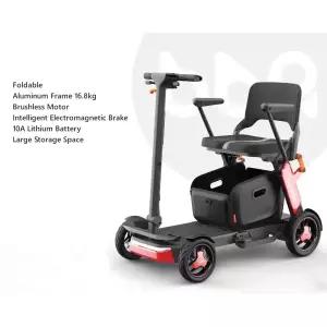 초경량 지능형 여행용 전동 스쿠터 비행기 탑승 휴대용 경량 접이식 이동 스쿠터