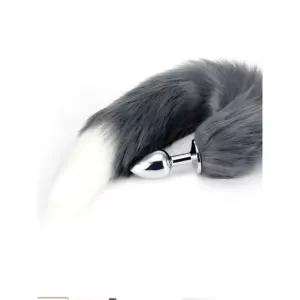 튬 L 프레 플러그 8cm 고양이 꼬 마개 아날 토이 구미호 화이트 할로윈 S64 인