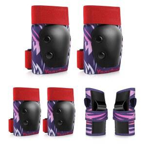 롤러 스케이팅, 사이클링, 스케이트보드, 스쿠터, 인라인 스케이팅을 위한 YuxArmor 용 무릎 패드 및 팔꿈치 패드 세트 3-5 및 5-8 u2013 손목 보호대