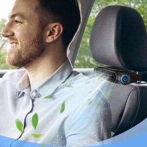 카시트선풍기 앞좌석 뒷좌석 승객용 휴대용 카시트 선풍기 3 단 속도 조절 가능 USB 전원 냉각 공기 자동차 머리 받침 업그레이드