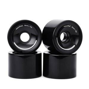 맥스핀드 75mm 78A 스케이트보드 휠 u2013 소프트 폴리우레탄 롱보드 및 전기 크루저 휠, 4종 세트