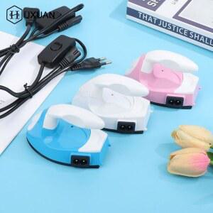 미니압축봉 미니 공예 다리미 휴대용 전기 다리미 편리한 프레스 다림질 의류 세탁 가전제품용 DIY 소형 EU US 플러그