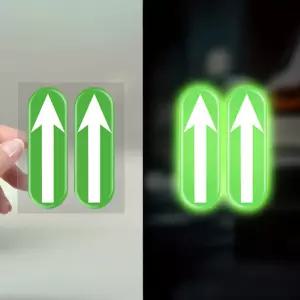 빛나는 차폭감스티커 차선유지 초보운전 차에붙이는스티커 야광 형광