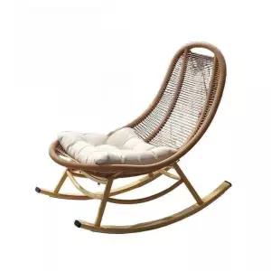 흔들의자 발코니 스윙체어 거실 라탄 안락 쿠션
