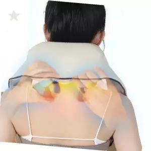 목어깨안마기 무선마사지기 적외선온열 승모근이완 거북목완화 사무실피로회복 휴대용