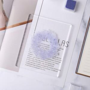 apbooking용 아크릴 실리콘 클리어 우표 블록 DIY 앨범 카드 장식 엠보싱 핸들 스타터 모양 스탬프