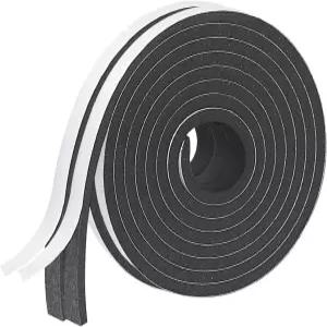 폼 단열 테이프 자체 문과 창문용 1/4인치 x 19.7피트 풍향 박리 방음 도어 씰 웨더스트립 파이프 냉각