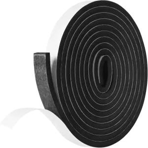 도어 및 창문 방음용 자가 접착 폼 테이프 웨더스트립 1/2인치 x 1/4인치 8.5피트 고밀도 단열 스트립