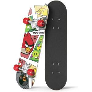앵그리 버드 초급 스케이트보드 - 5-14년 동안 소년 및 소녀를 위한 멋진 그래픽을 갖춘 미니 나무 크루저 보드 - 24 u201D 데크, 알루미늄 트럭, 54mm 휠, 경량 - 안전하고 내구성이 뛰어납니다