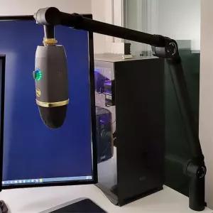 방송용 책상고정 각도조절 마이크 거치대 버스킹 국악 가수