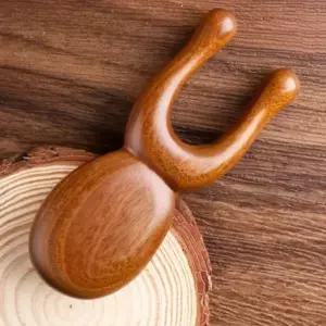 우드 괄사 스틱 두피 얼굴 마사지 빗 경락마사지 두피자극 셀프케어