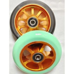 스턴트 스쿠터 바퀴 퀵보드 360 악세사리 올 나일론 교체 접이식 블루 24배탄강