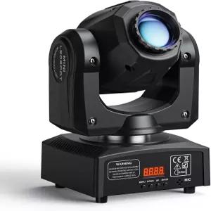 무빙 헤드 DJ 라이트 7 Gobos 컬러 빔 스포트라이트와 사운드 활성화로 U King 50W LED