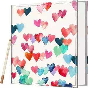 3x5 4x6 5x7 6x8 8x10 사진용 핀티 사진 앨범 셀프 메탈릭 펜이 있는 60장의 스티커 페이지 DIY 가족 결혼