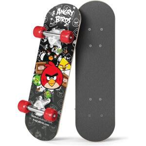 앵그리 버드의 초보자 마이크로 미니 스케이트보드 - 스타일리시한 스케이트보드 배우기 - 3~5년 된 소년 및 소녀용 멋진 그래픽의 미니 나무 크루저 보드 - 17 u201D 데크, 54mm 휠, 경량 - 안전하고 내구성이 뛰어