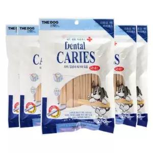 더독 먹는치약 덴탈 카리에스껌 280g x 5개 강아지껌 치석관리 실속세트