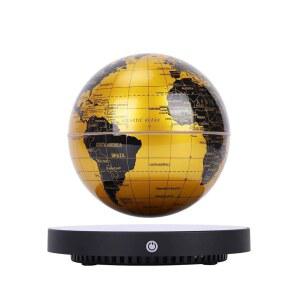 공중부양 지구본 무드등 사무실 인테리 실버블랙볼 비발광 자전 탁상형 실버블랙볼 인치