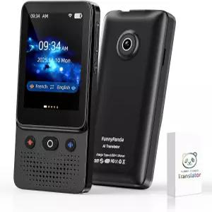 AI 언어 번역기 장치 2025 인스턴트 음성 T21 Wi-Fi 사용 가능 양방향 138개 오프라인 녹음 사진 출장