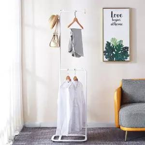 슬림 다용도 프레임 튼튼한 스탠드 스틸 멀티 행거 옷걸이 미니멀