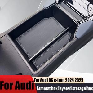 호환 팔걸이 박스 레이어드 수납함 자동차 내부 개조 액세서리 수납용품 논슬립 아우디 Q6 e-트론 2024 202