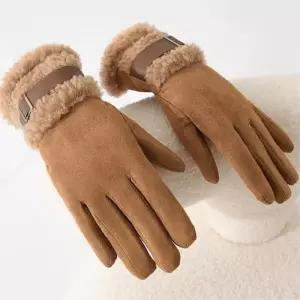 여성용 데일리룩 따뜻해보이는 스마트폰터치 커플장갑 따뜻 보온 기모장갑