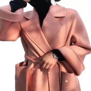 여성 캐시미어 노카라 숏코트 카멜 빅사이즈 혼방 역시즌